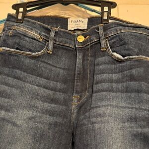 Frame Denim Women's Indigo High Rise Jeans size 28 hi slimming. 1/26 b